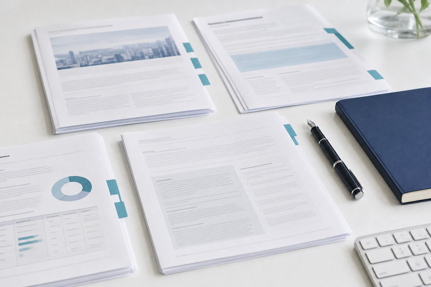 Professional service agreement beside project planning documents